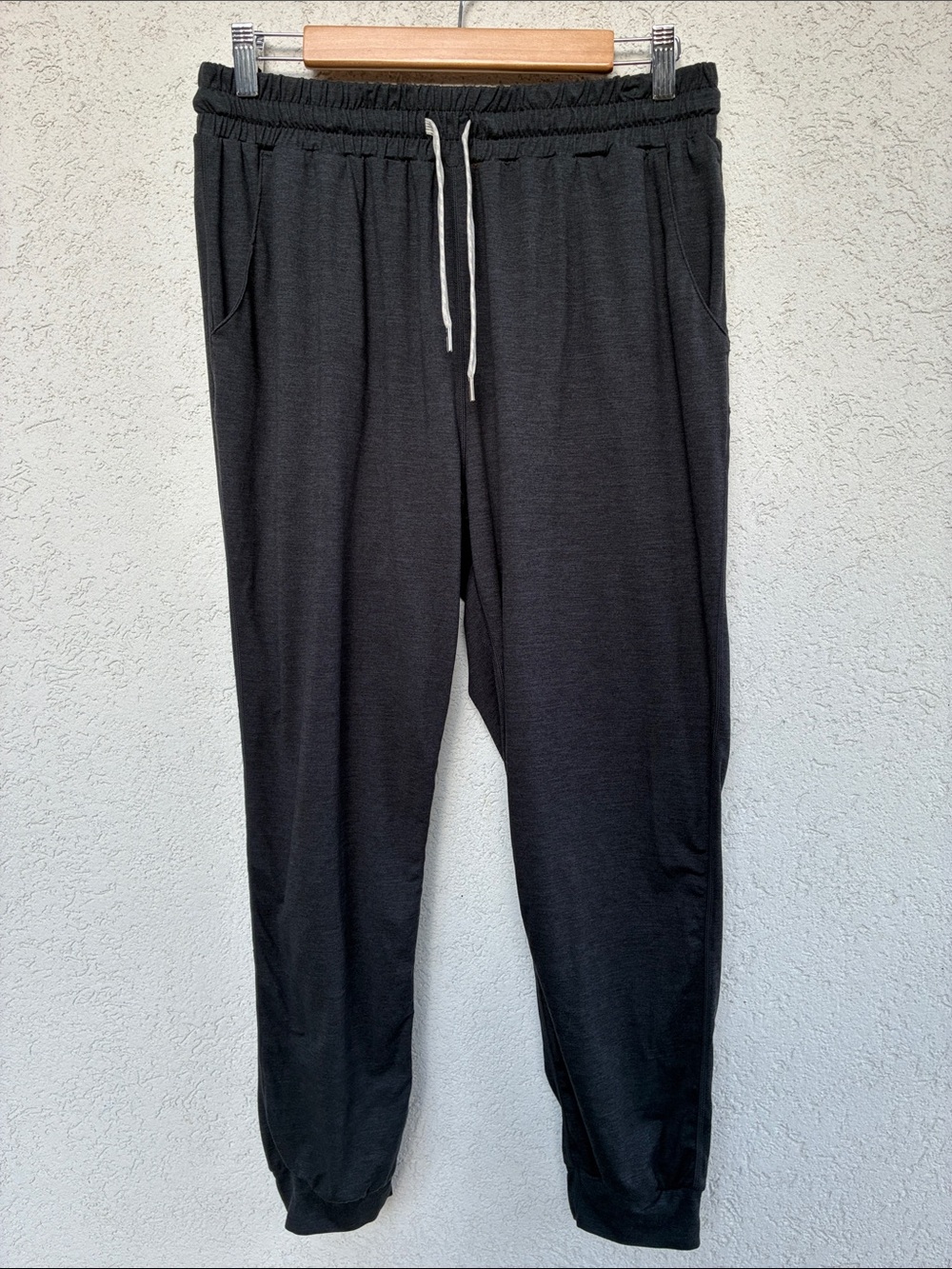 ICEBERG lightweight, stretchy, soft  light black jogger pants with drawstring.